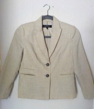 Kasper Women's Career Blazer in Straw/Size 12-PETITE