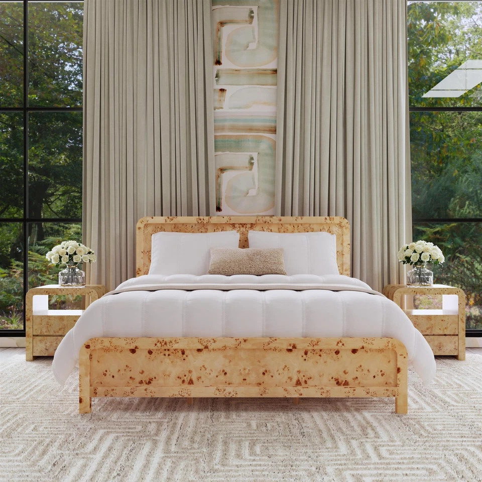 Butler Specialty Company Cora King Burl Деревянная Панельная Кровать - Натуральная - Изображение 2 из 4
