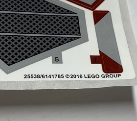 LEGO 75135 - Star Wars - Obi-Wan's Jedi Interceptor - STICKER SHEET Only
