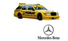 1:10 RC Clear Body Shell - Mercedes S124 Wagon with Promarkt Livery & extras.