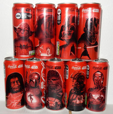 STAR WARS 2025 COCA COLA Komplette 9 Dosen Se...