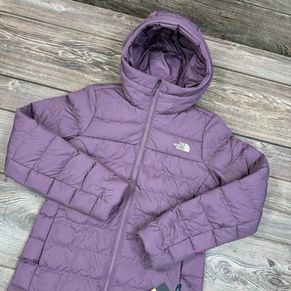 North Face женщин Aconcagua парка полуночный лиловый маленький вниз пуховик новый - Изображение 2 из 4