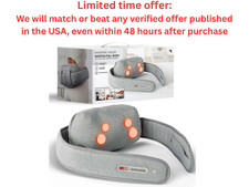Sharper Image Shiatsu Massager with Heat Sore Muscle Relief Wellness Clearance