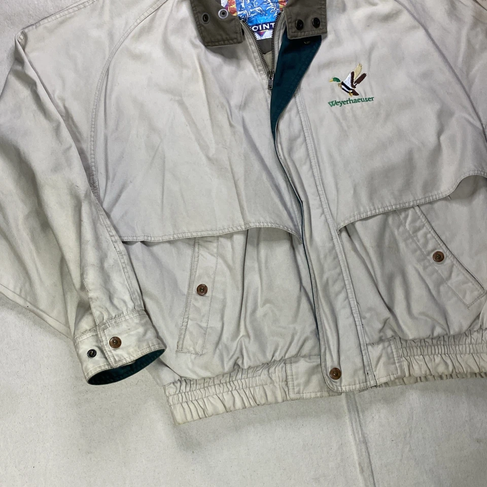 Chaqueta de Lona Weyerhaeuser Turning Point De Colección Para Hombre Talla L Bomber Foto 3 de 4