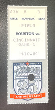 4/9/90 ASTROS/REDS OPENING DAY TICKET STUB-TIM LAYANA & DAVE ROHDE MLB DEBUTS