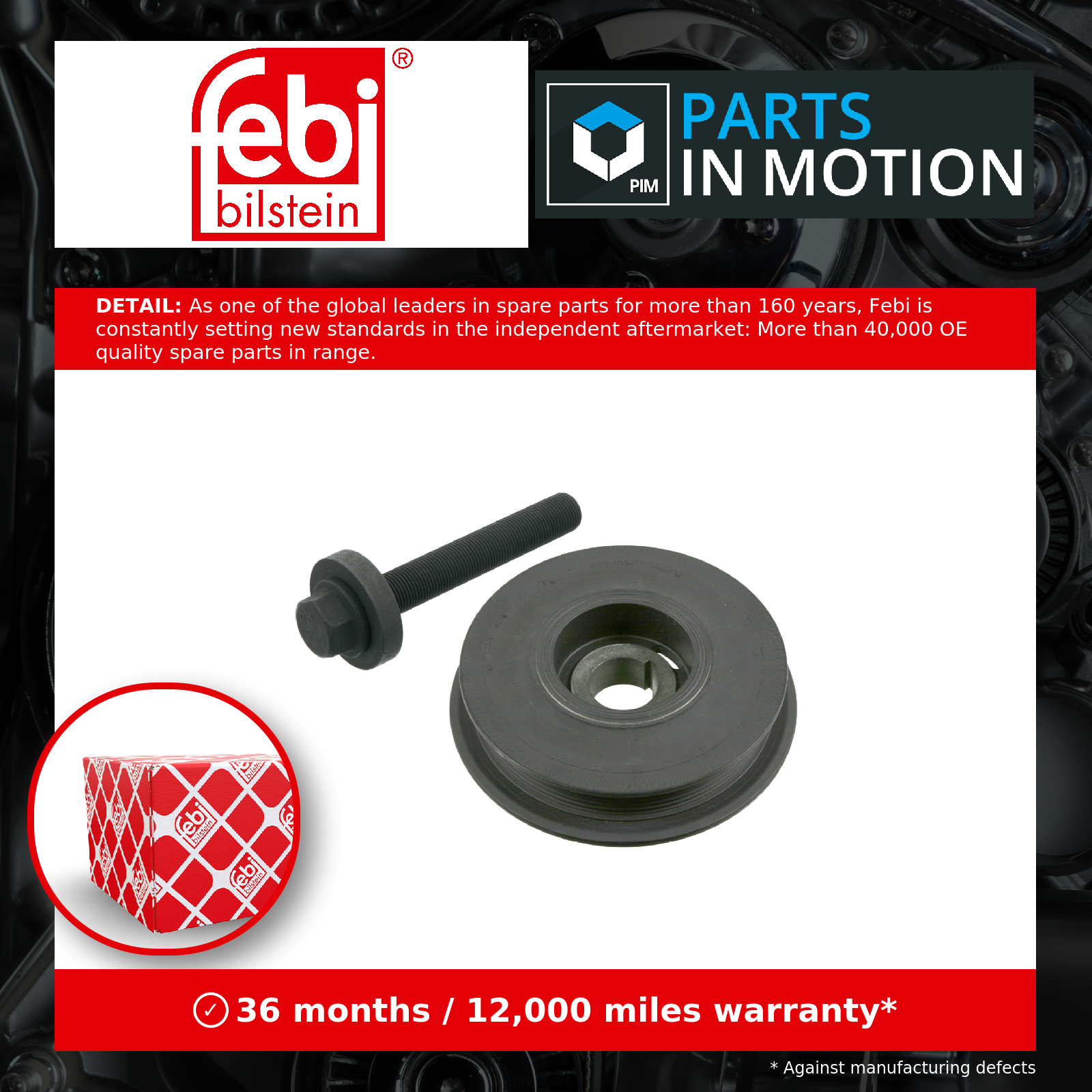 BELT PULLEY CRANKSHAFT 33620 FOR D223LX22/Y22DTH 2.2L X20DTL/20DTH 2.0L 4cyl - Image 23