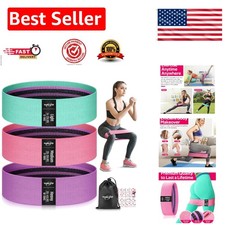 Durable Anti-Slip Resistance Bands Set with Carry Bag for All Fitness Levels