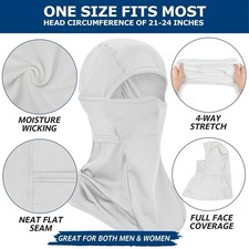 Balaclava Face Mask UV Protection Ski Sun Hood Tactical Masks for Men Women