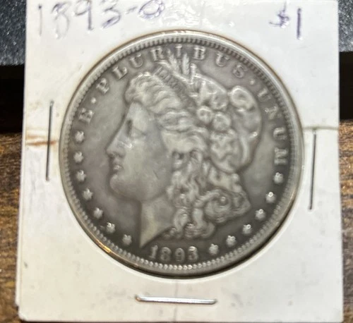 1893-O $1 MORGAN SILVER DOLLAR VF/XF details