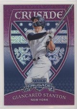 2018 Panini Chronicles Crusade Purple Mojo Prizm 70/99 Giancarlo Stanton #2 hd9