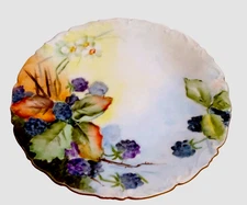 T&V France Limoges 6 inch Plate Artist Signed Tressemann & Vogt Cottagecore