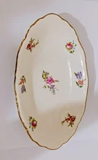 Vintage Homer Laughlin oblong 9" china bowl F 49N6 Priscilla pattern