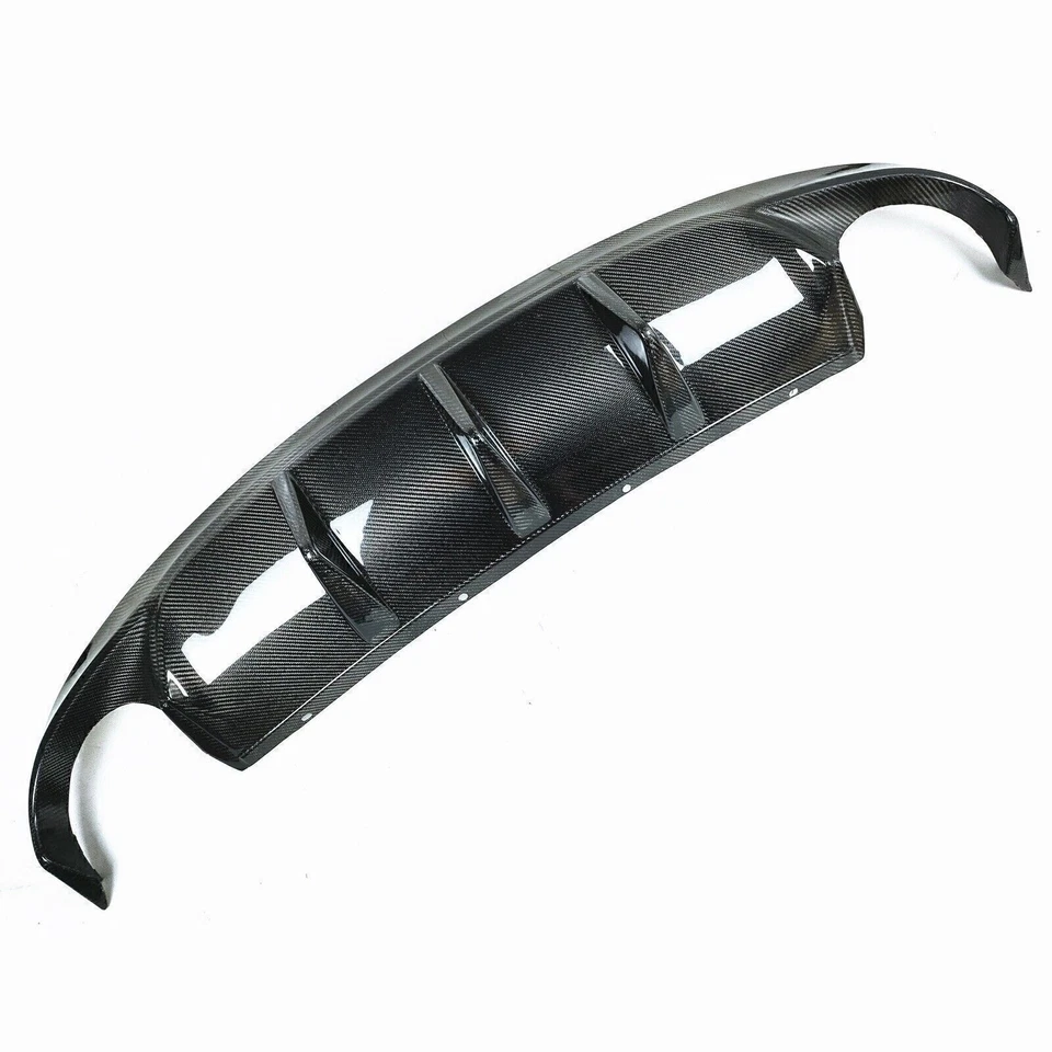 Car Rear Diffuser Spoiler Body Kit Carbon Fiber For 2009-2015 Jaguar XF Sport 1X - Image 3 of 4