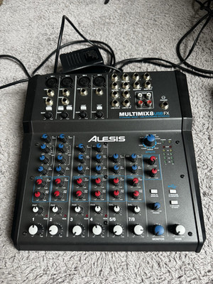 Alesis MultiMix8 USB FX 8-Kanal Mischpult USB-Interface DSP-FX +48V EQ