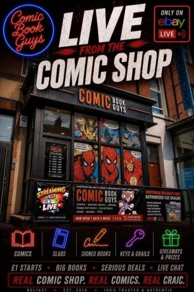 COMIC BOOK GUYS LIVE ⚡ LIVE FROM THE COMIC SHOP