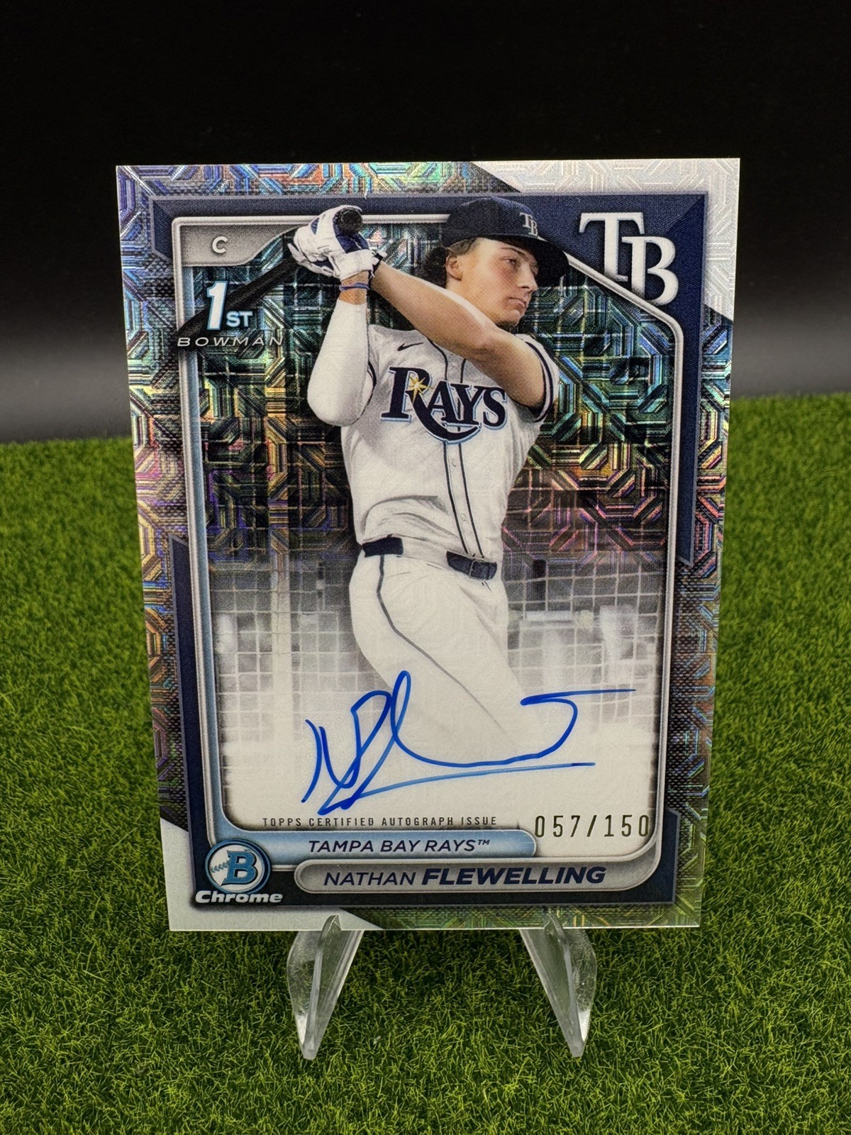 2024 Bowman Draft - Chrome Auto Nathan Flewelling #CPA-NF Choice Refractor /150 