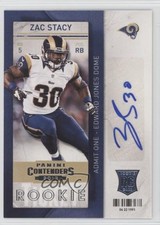 2013 Panini Contenders Short Print Rookies Zac Stacy #192 Auto 0af