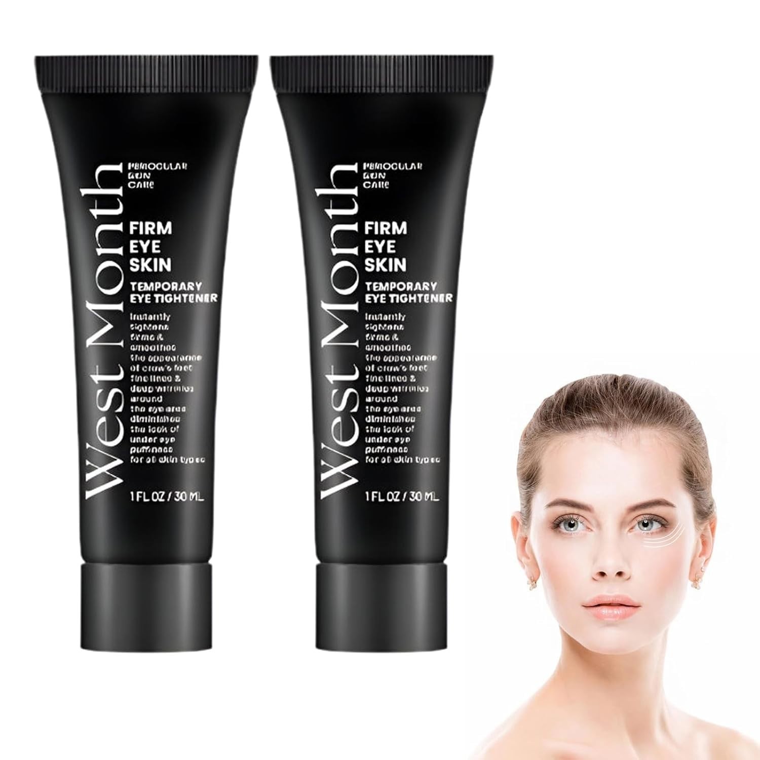 2Pack Firming Eye Cream for Rapid Reduces Under-Eye Bags, Wrinkles, Dark Circles