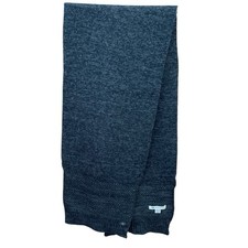 Dockers Mens Marled Mixed Knit scarf Black Rectangle One Size Winter Warm - NWOT