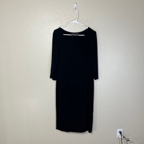 Chicos Travelers Kleid Damen 2 Slinky Acetat Stretch Langarm Midi