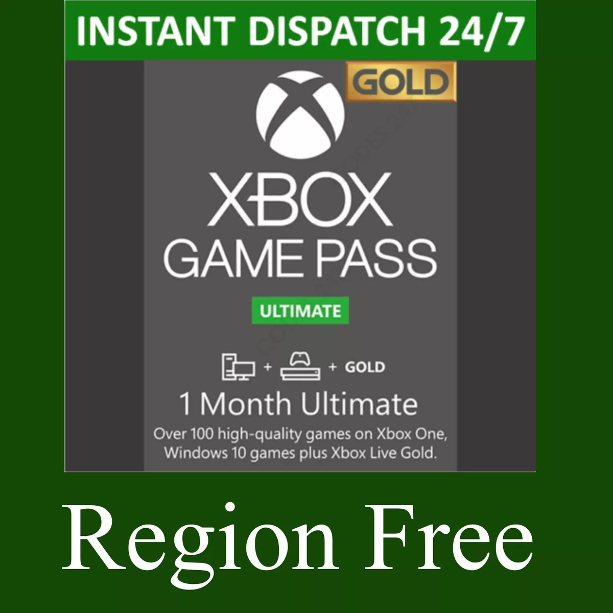 Xbox Game Pass Ultimate (Game Pass+Live Gold) 12-Months VPN[READ