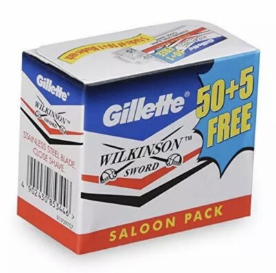 Gillette Wilkinson Sword Double Edge Shaving Blade Saloon Pack 110