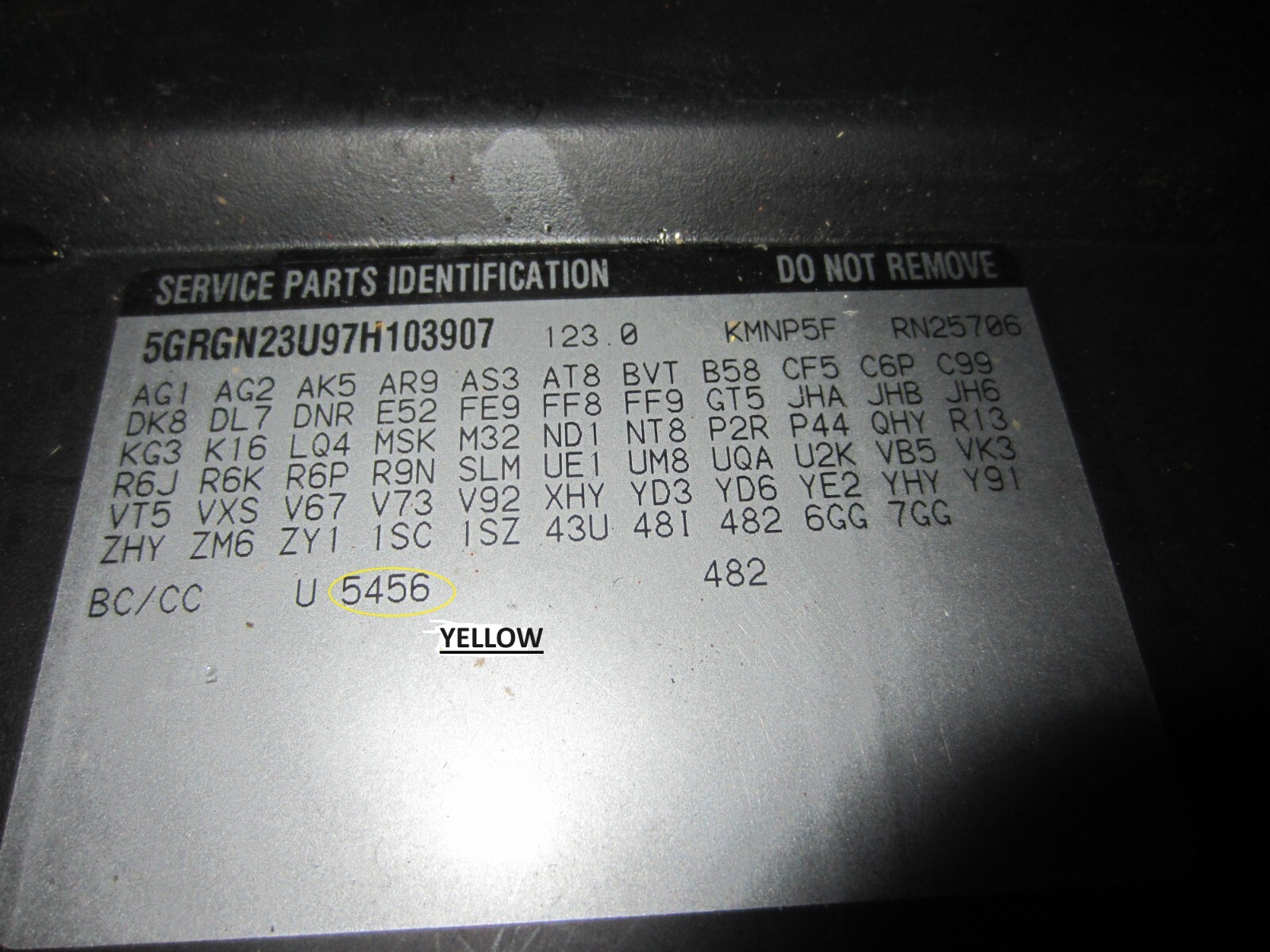 05 06 07 08 09 Hummer H2 SUV Left Driver Tail Light Quarter Panel