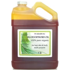Premium 7 Lb Sea Buckthorn Oil 100% Pure Organic Best Fresh Multi CO2 Extraction