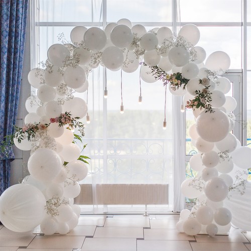 Strong 3-Pole Wedding Arch Stand Metal Flower Rack Door Frame Background Garden - Picture 6 of 11