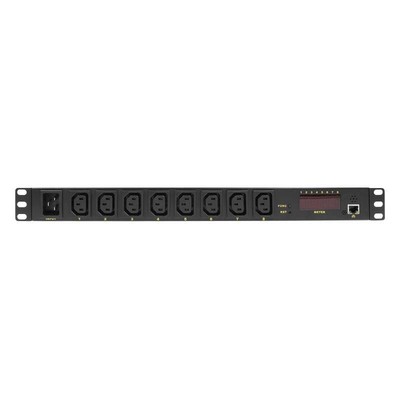 LogiLink PDU8P01 power distribution  unit (PDU) 8 AC outlet(s) 1U Black ~E~