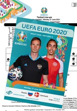 #27 RUSSIA v DENMARK 21 June 2021 EURO-2020 FAN programm + official LINESUP