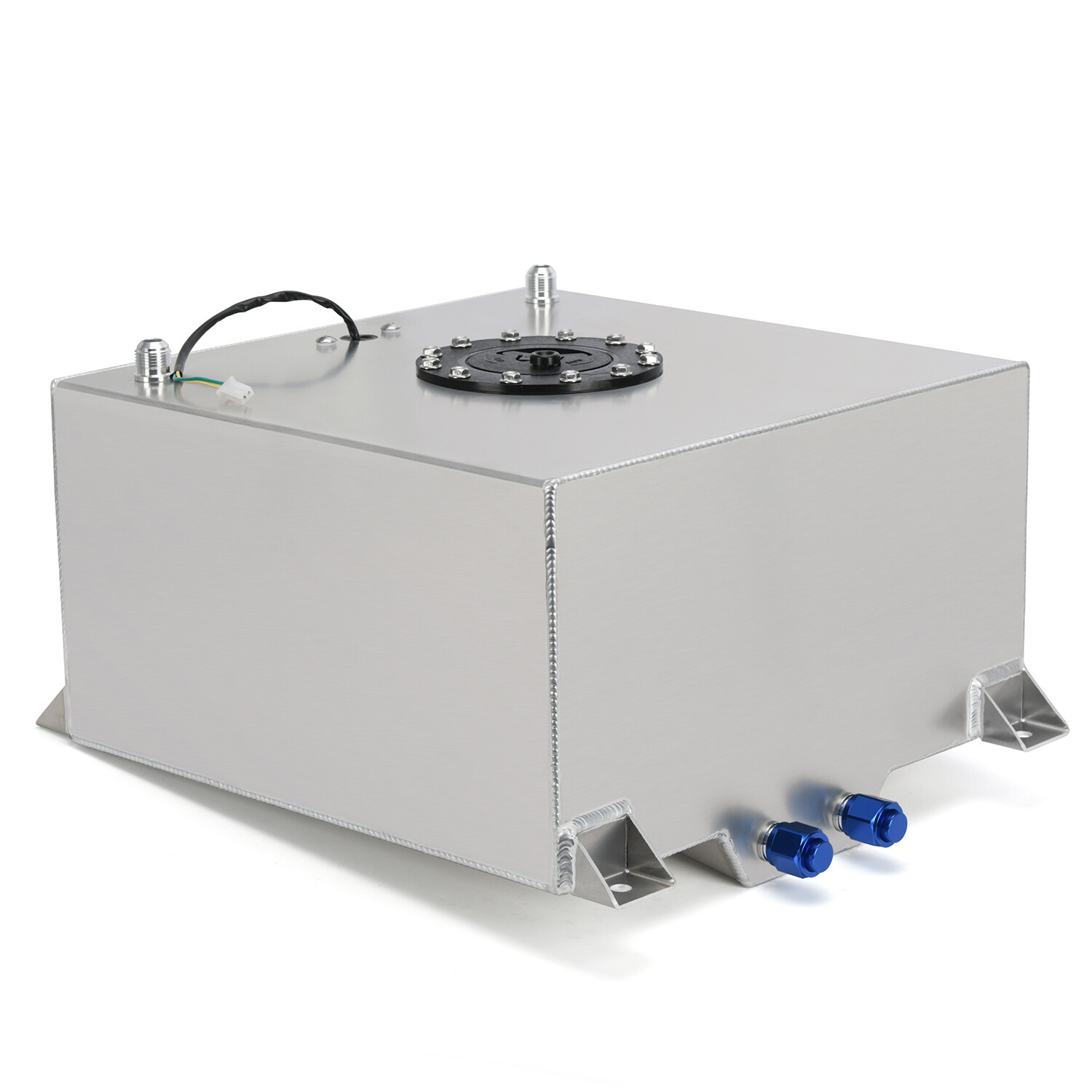 40L Litre 10 Gallon Aluminum Fuel Surge Cell Tank w/Cap Plug Sensor Foam Inside