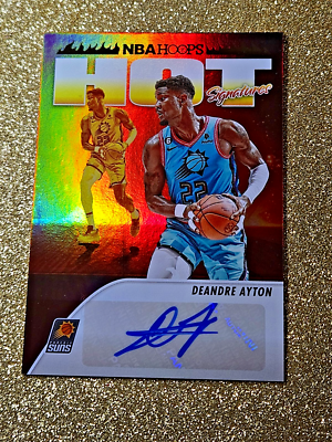 NBAカード Deandre Ayton ルーキーサインカード 10枚限定 ほか 2023-24 Panini NBA Hoops Hot Signatures DeAndre Ayton Autograph