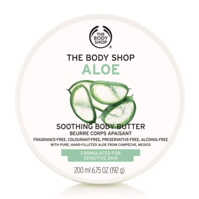 The Body Shop ALOE Soothing Body Butter 200ml Aloe Vera fragrance free  cream | eBay