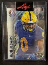 2024 Leaf Pro Set SILVER LOGO Pre-Production Proof BUB MEANS Football 1/1