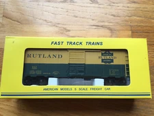 🟡 NEW - American Models Rutland #112  40' boxcar RTR  Scale NOS