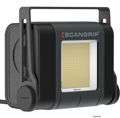 Scangrip SITE LIGHT 30 Flutlicht Baustrahler für Großflächen Außen App Steuerung