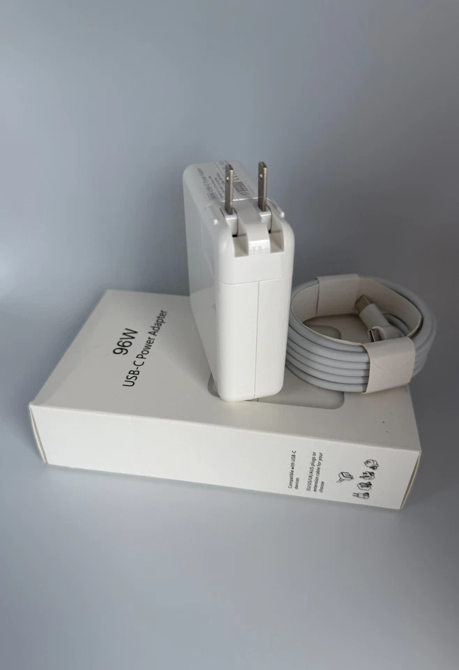 USB-C Charger 61W/96W for MacBook Pro/Air & iPad | Fast PD | Includes Cable - Image 2 of 4
