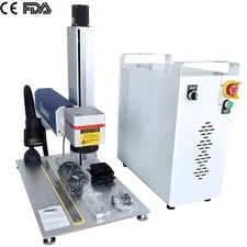 50W Fiber Laser Marking Machine Laser Engraver for Metal, Silver, StainlessFEDEX