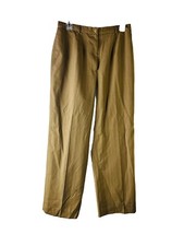 VTG 90s Lauren Ralph Lauren Pants Womens 12 Petite Worsted Wool Striped Wide Leg