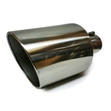 Stainless Steel Universal Exhaust Diesel Truck Tip 4" Inlet 10" Outlet 18" Long