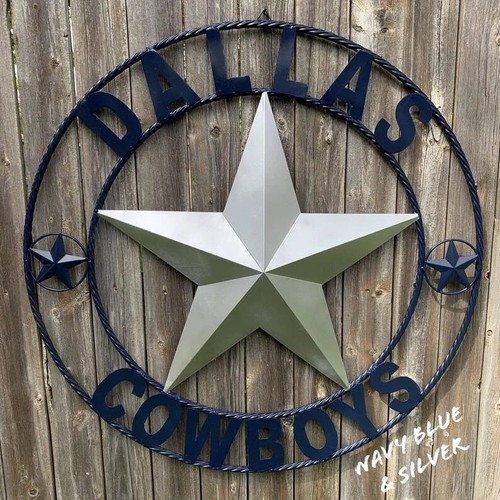 36" DALLAS COWBOYS BARN STAR CUSTOM METAL VINTAGE LONE STAR HANDMADE - 第 1/2 張圖片