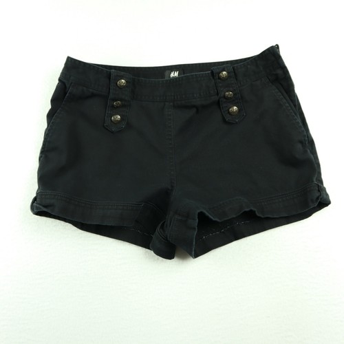 Black Chino Side-zip Shorts | eBay