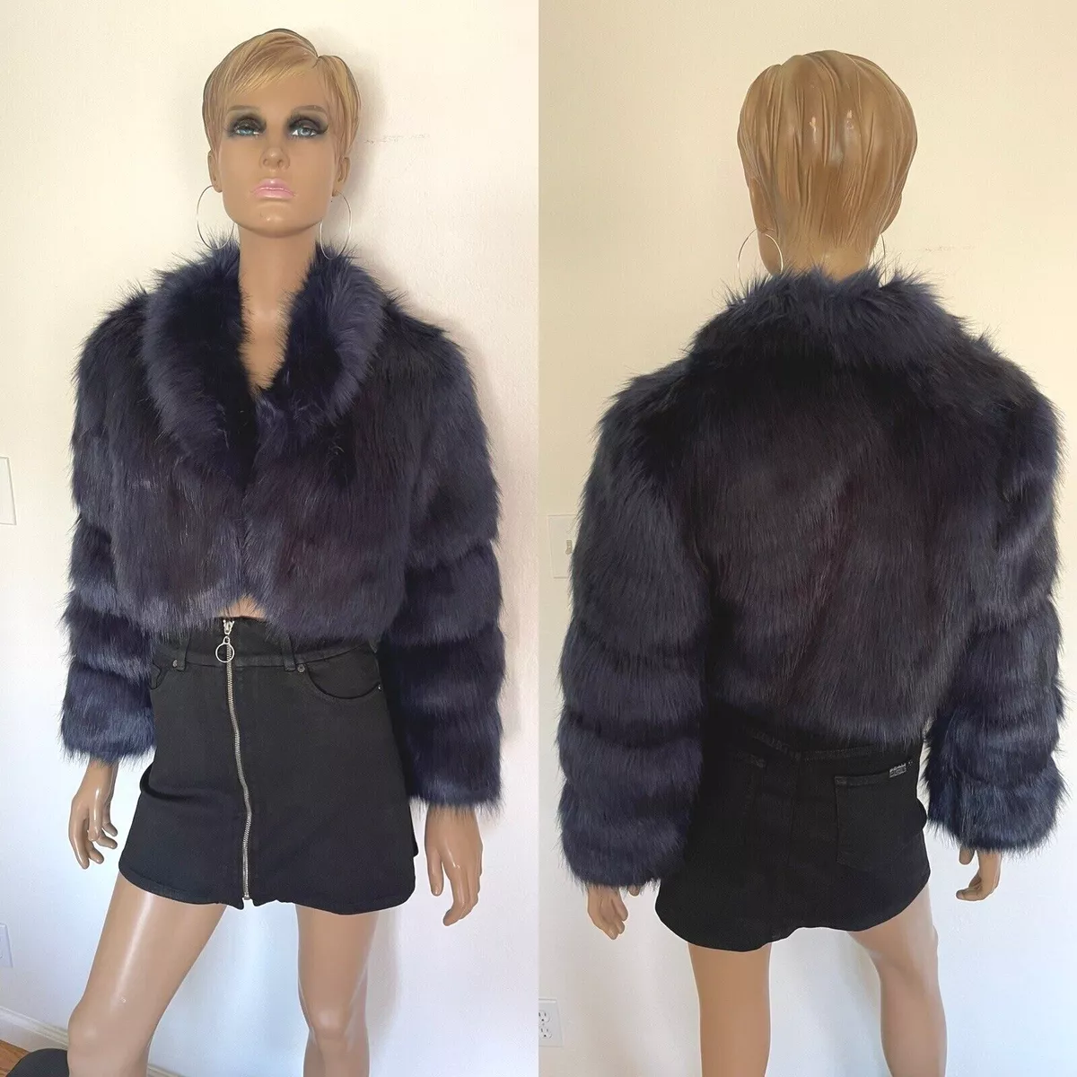 Faux fur coat clearance revolve