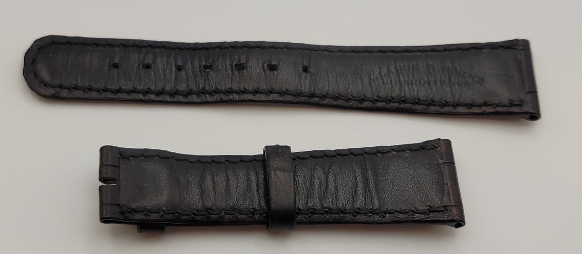 Authentic A. Lange & Sohne Genuine Black Leather Watch Strap
