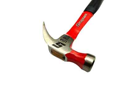SNAP ON TOOLS USA HCLSB16 16oz Claw Hammer Red & Black Comfort