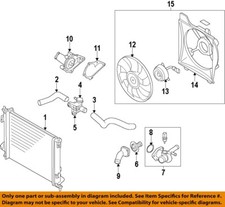 KIA OEM 17-18 Forte Cooling Hoses Lines-Thermostat 255002E080
