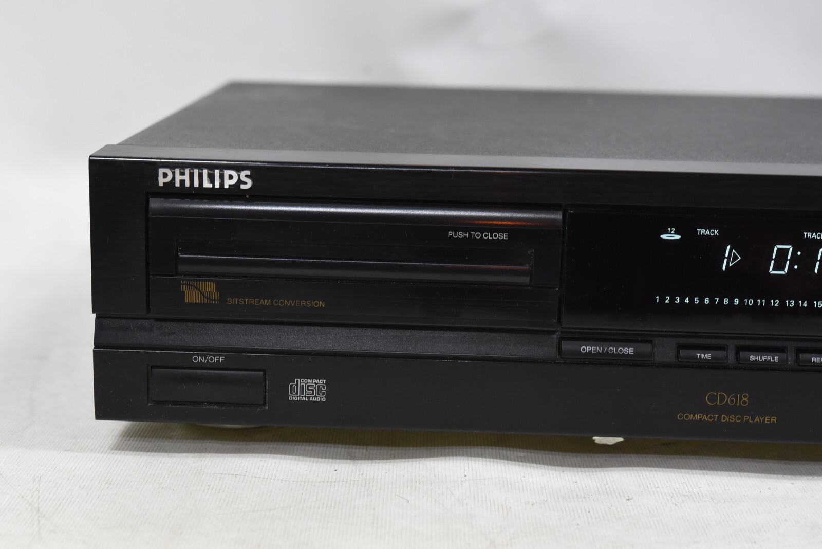 Philips CD618 CD Player Component Vintage Belgium 1990's Compact Disc