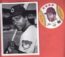 1975 MSA  ORIGINAL PHOTO  +  BUCKMAN  DISK MADE FROM IT  ANDRE THORNTON  CUBS
