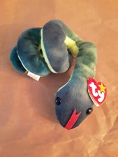 Ty Beanie Baby Hissy Snake Beanbag Plush Original Tag 1997 P.V.C